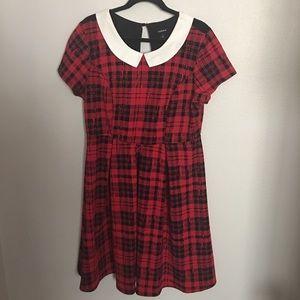 Torrid Dress Size 1 - red plaid